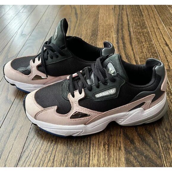 Adidas Falcon Black and Pink Kylie Jenner Shoes Size 7 Great Condition - Picture 5 of 10